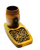 ست چوبی قهوه خوری بزرگ