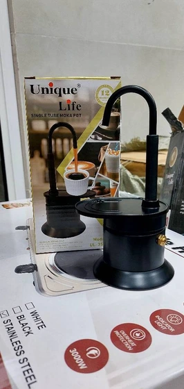 موکاپات لوله ای ۱ نفره استیل مشکی