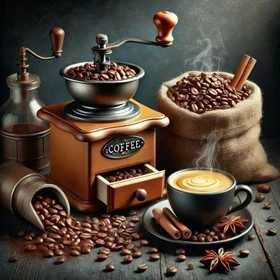 دانه قهوه میکس 20% عربیکا 80% روبوستا - مشخصات کلی.وزن: 250 گرم
